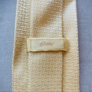 Brioni Gold Hand Made Silk Tie